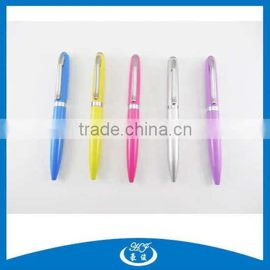 Multi Color Metal Ball Pen Promotional Cute Pen Ball Pen With Keychain