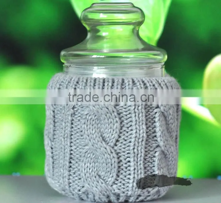 Knitted coffee cup sleeves,knitted bottle sleeve,hot cup sleeve