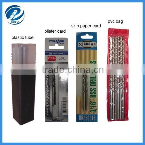 DIN338 Jobber Length left-hand cutting HSS twist drill bits