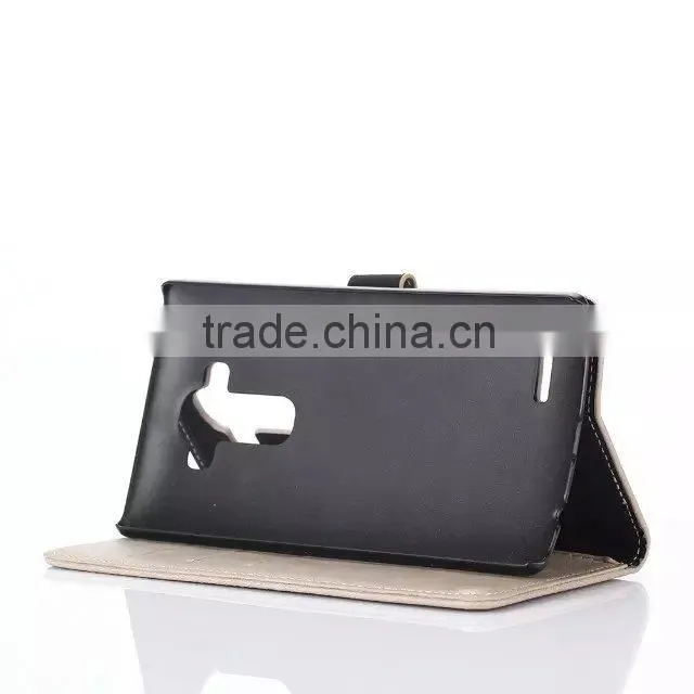 Korea style case for LG G4,solid color case for lg g4 with stand,wallet pu leather case for lg g4