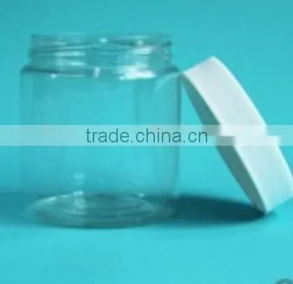 250ML PET transparent large recycled glass jars