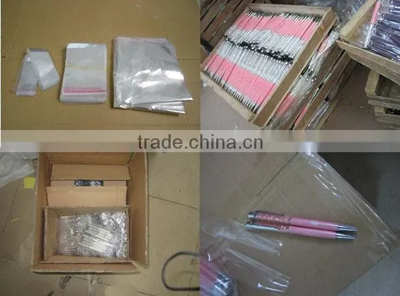 Your own logo custom printed crystal pen