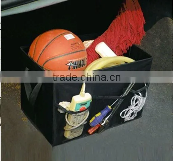Polyester car foldable trunk organizer