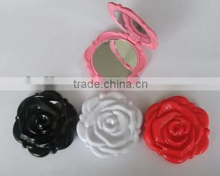 double sides plastic square compact mirror