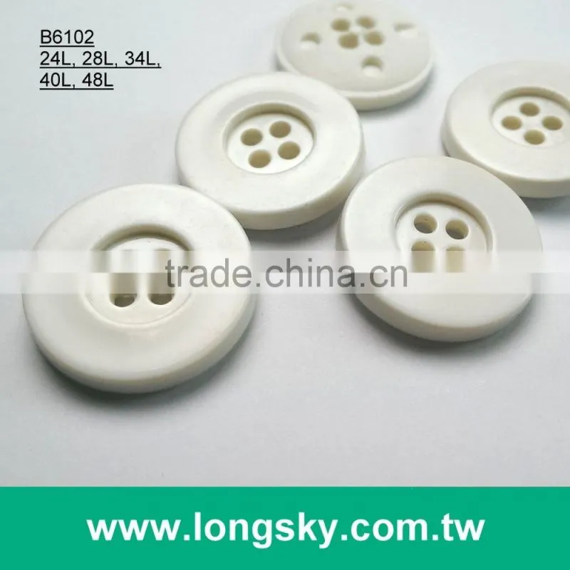 (#B6105) classic round edge 4 hole plastic button for boots decoration