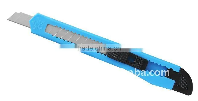 Mini Cheap Plastic Utility Retractable Folding Safe Art School Knife for promotion