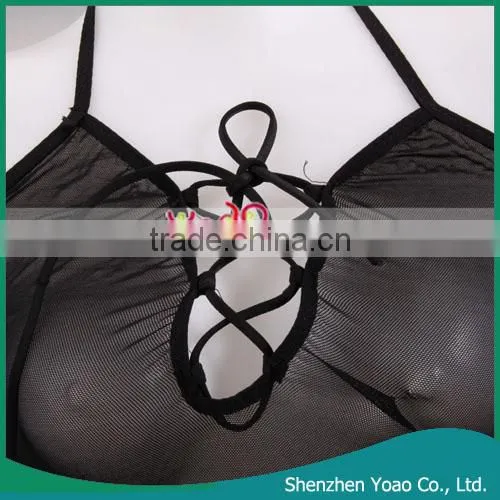 Sexy Sleeping Dress For Girls Black