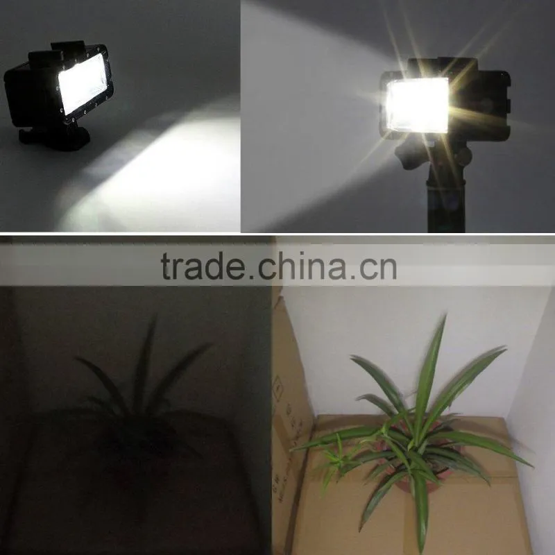 Waterproof Dimmable LED Video POV Flash Night Light for Go Pro and SJ4000