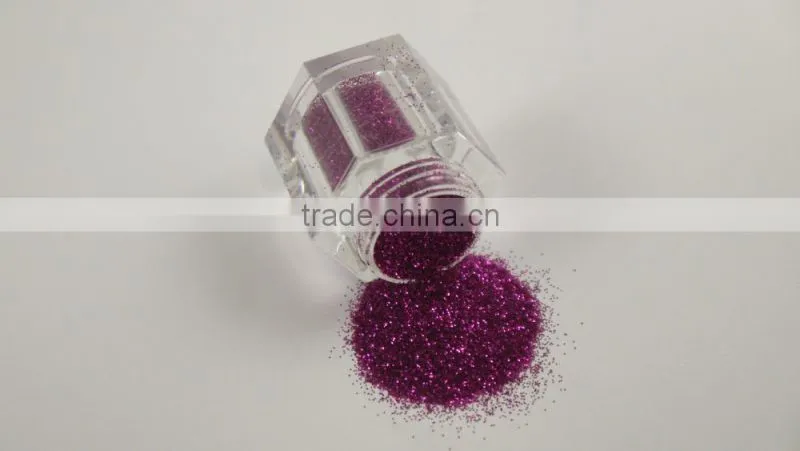 0.2mm PET Pink Glitter Powder