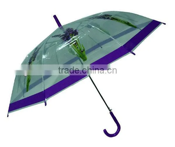 smei-transparent fashion lavender POE umbrella