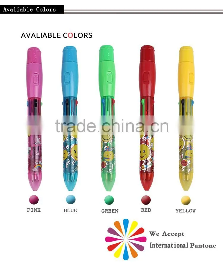 Cheap Price Plastic Ballpoint Pen with Logo, Led Pen, Plastic Ball Pen for Promotion