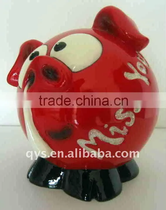 resin pig money bank