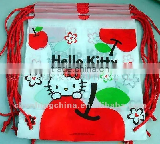 Drawstring handle backpack