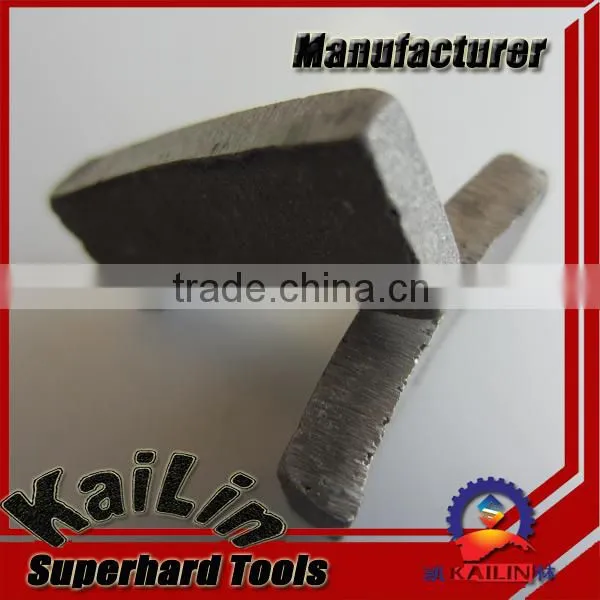 Concrete core bit segment, core bit segment, diamond core bit segment