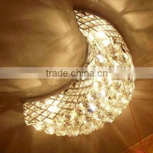 Childre cute bedroom crystal ceiling lamp