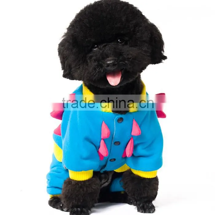 Dinosaur halloween winner pet clothes overall outerwear with CVC for Christmas dog