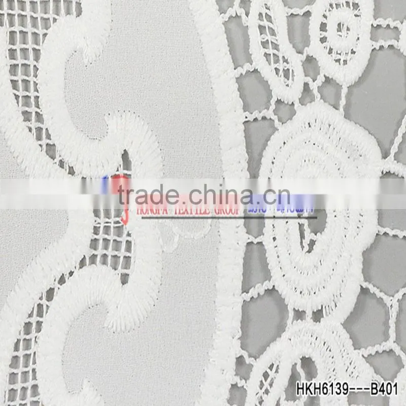Textile Industry New Arrival Product Pringting Lace Bubble Chiffon Fabric Most Pupular Item Geometric Fabric