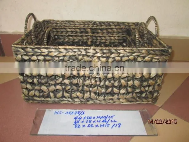 New products! Water hyacinth basket/storage basket with 2 handle
