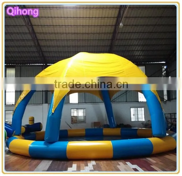 New design inflatable swimming pool with tent cover, water pool inflatables, inflatable pool for family