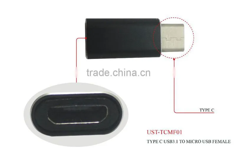 new Usb 3.1 type c male connector to micro usb 2.0 5Pin female data perempuan adaptor