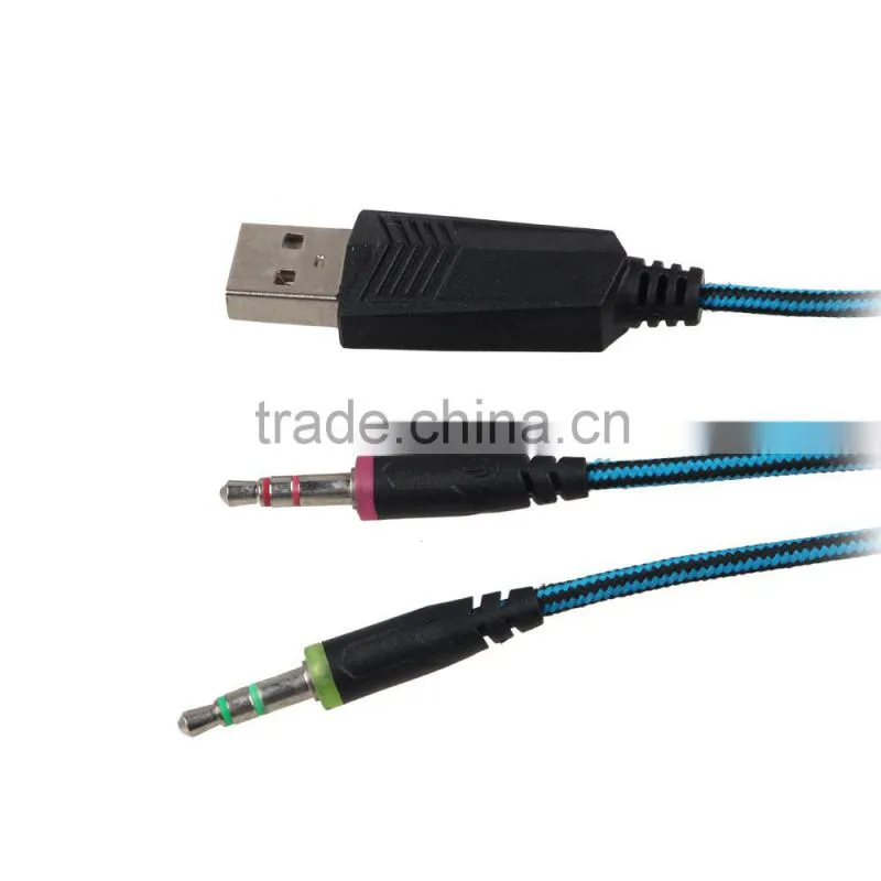 Cheap price overhead 3.5mm stereo gaming headphone