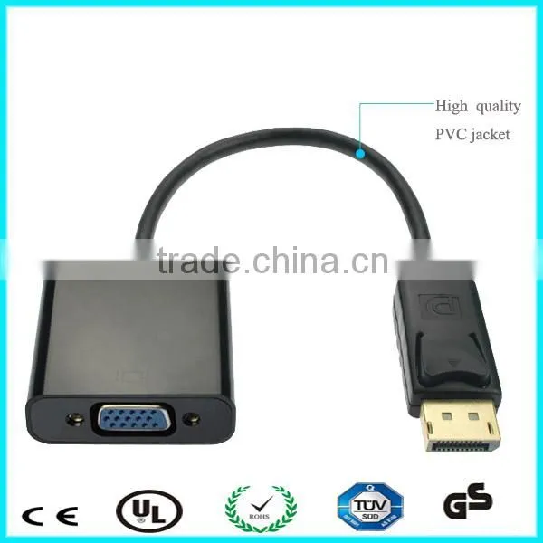 15cm 1080P HD DP to VGA Adapter Cable