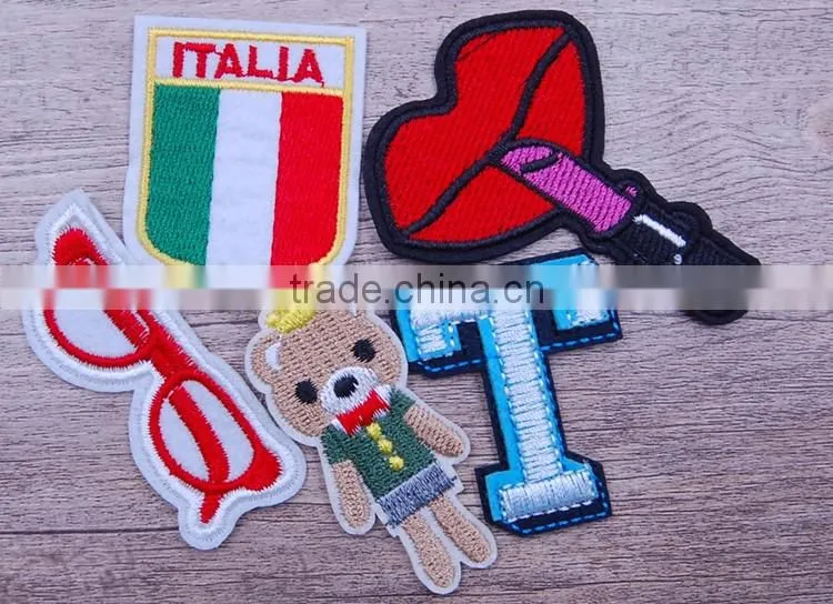High quality knitting number embroidered chapter