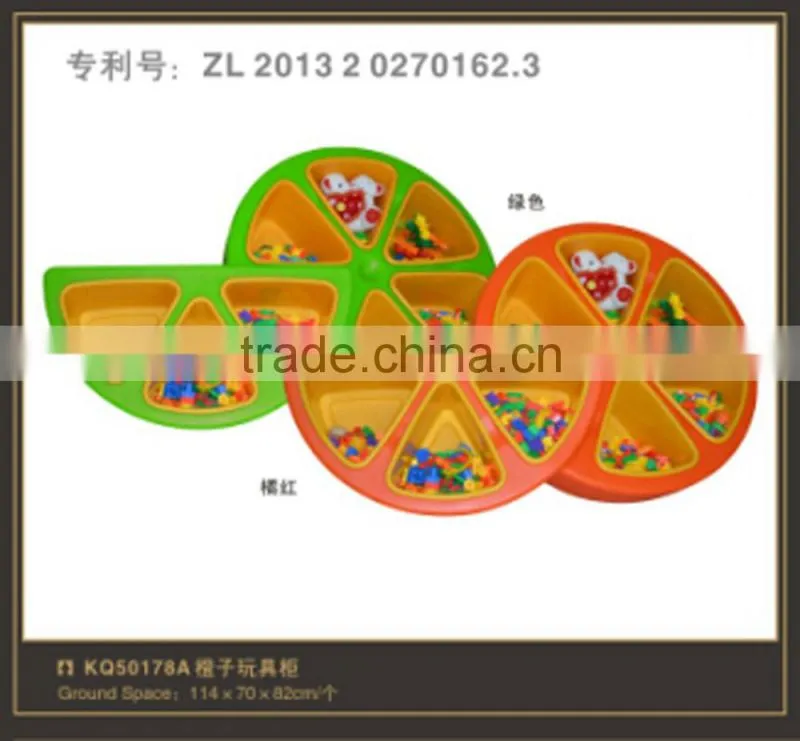 Kaiqi Group Kindergarten Classroom Furniture orange toy collection box