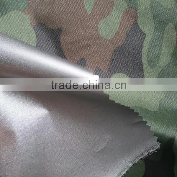 Camouflage Car Cover Fabric With Silver Coated