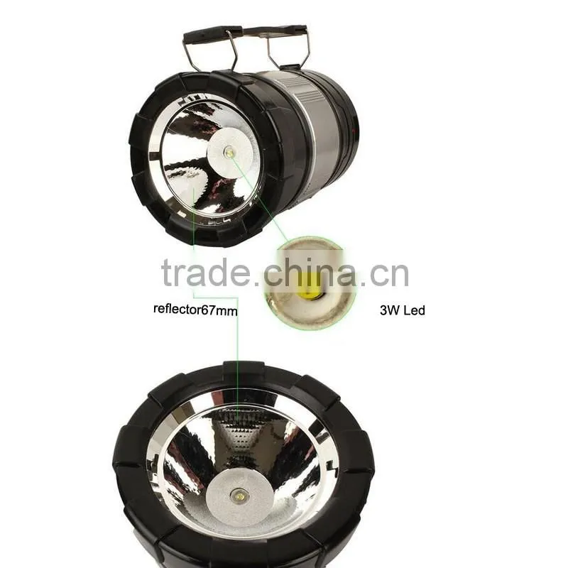 GY34 Portable Led Rechargeable Solar Powered Camping Lanterns Tent Lamps With Mobile Phone Charger