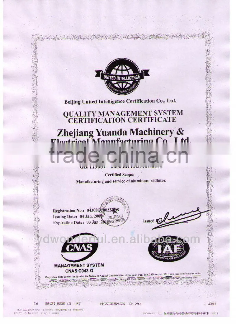 aluminum radiator fittings parts