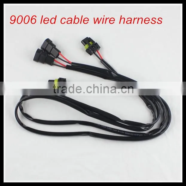 car accessory 9006 Car led socket harness headlight car fog lamp 9006 adapter 12v car led extension cable