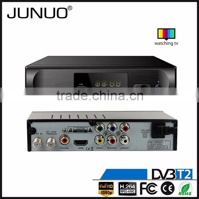 JUNUO china manufacture OEM great audio video quality mstar 7t01 HD digital tv receiver dvb-t2 Sweden