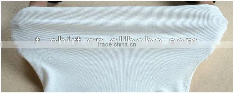 Natural Bamboo Lycra Strech Solid White Ladies Tank Top