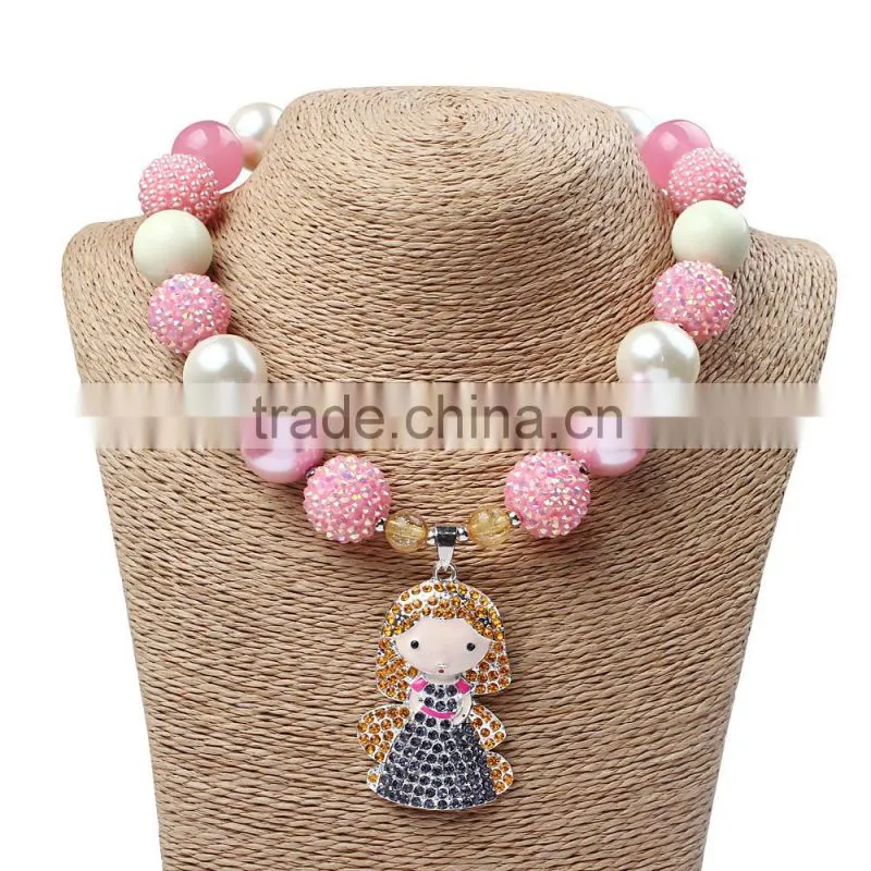 Sweet little prince pendant lovely party and casual wear jewelry for toddler girl
