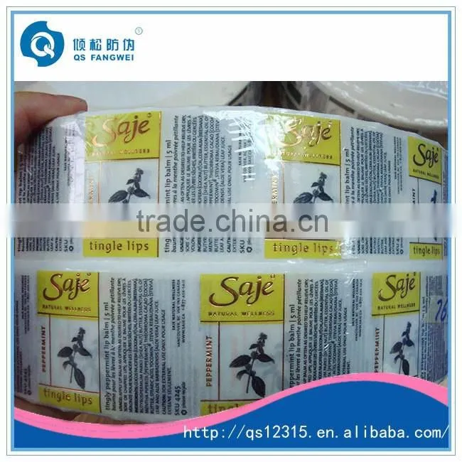 Clear sticker labels, clear sticker printing, clear sticky labels