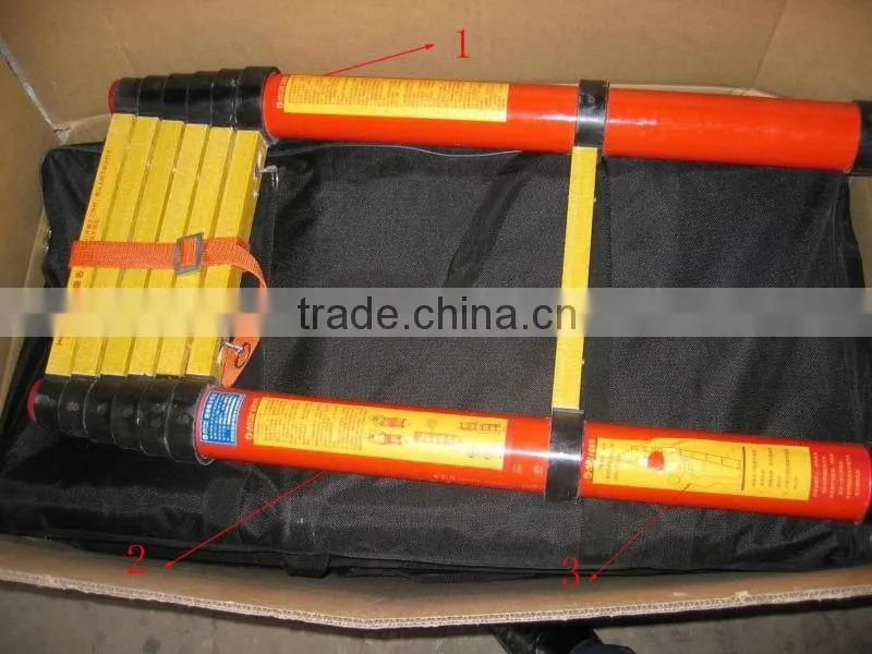 Portable & foldable aluminum telescopic ladder 3.8m (12'5 ft) EN131 certificated