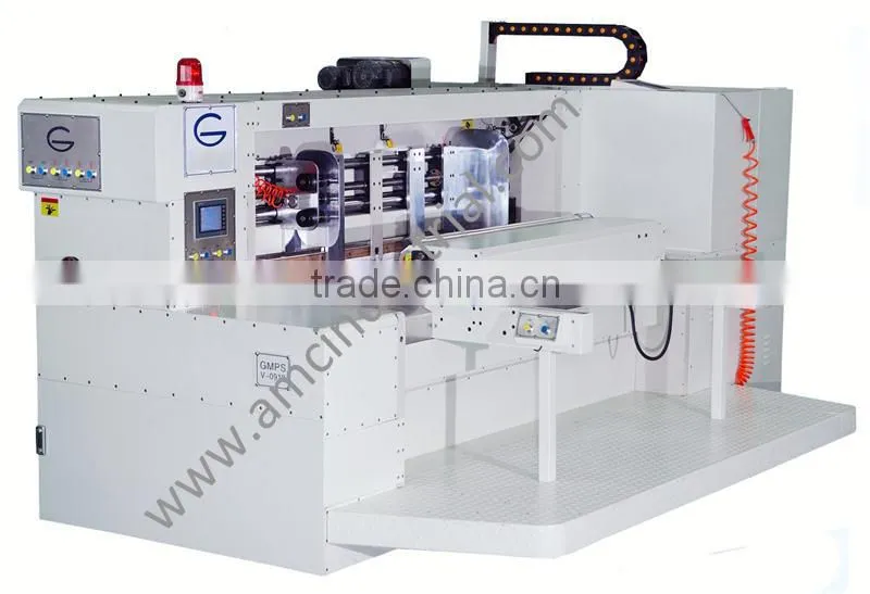 GMFG Flexo Printer Slotter Die-cutter with Folder gluer in line