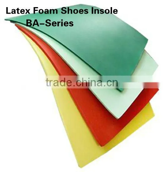Latex foam sheet / roll shoe material