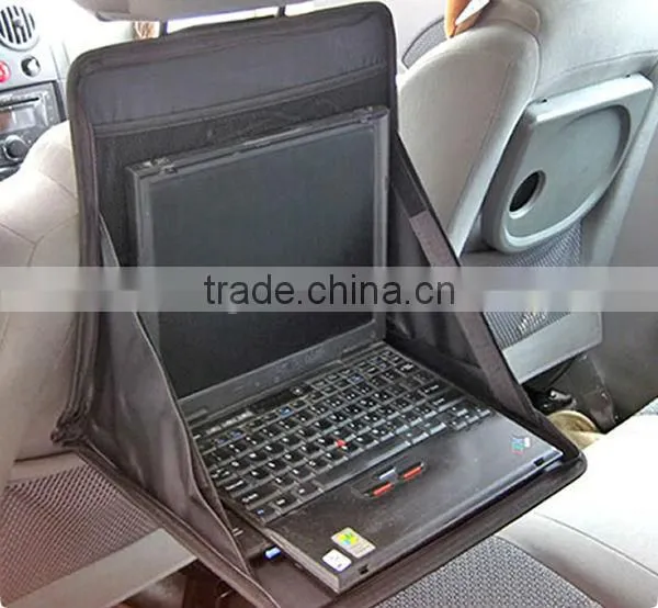Auto Car Seat Back Folding Storage Bag Pouch,Laptop Supporter Holder Frame