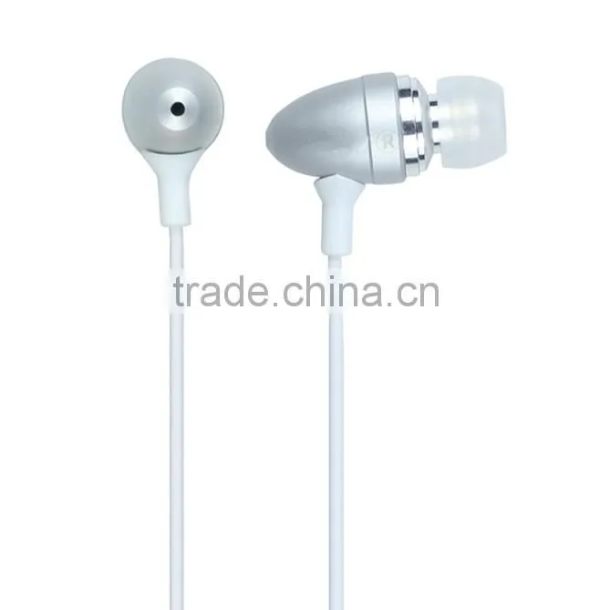 Hot selling Bullet Shape metal earphone with mic top quality Mp3 earphone factory price for sport