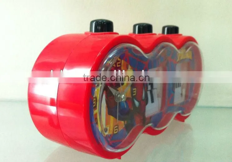 2013 new products platic desk/table alarm clock with calendar for promotion