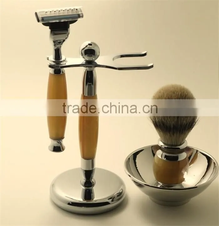 Private Label Safety Razors Badger Hair Shaving Kits Wholesale