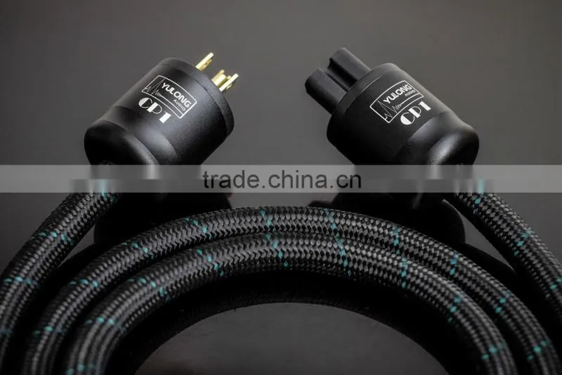 Yulong Audio CP1 HiFi OFC Power Cable/ Power Line (Gold Plated Plugs)
