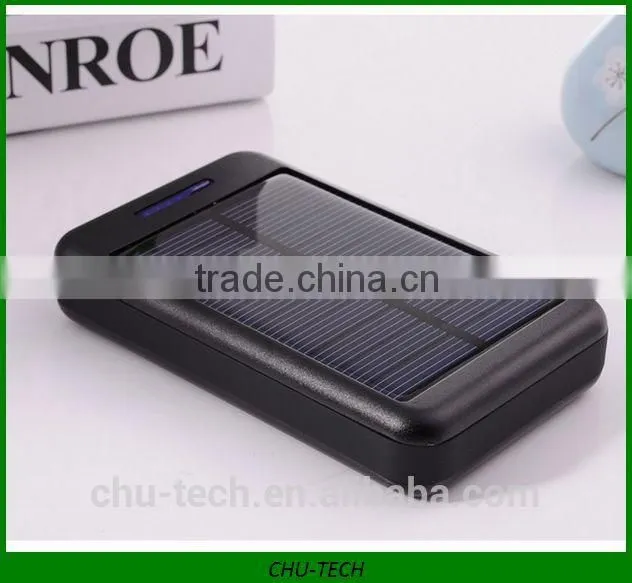 Dual USB output 10000mah solar charger for iphone ipad PSP samsung