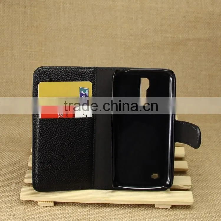 High Quality Leather Folio Flip Case Cover with Wallet and Card Slot for Samsung GALAXY S4 mini i9190