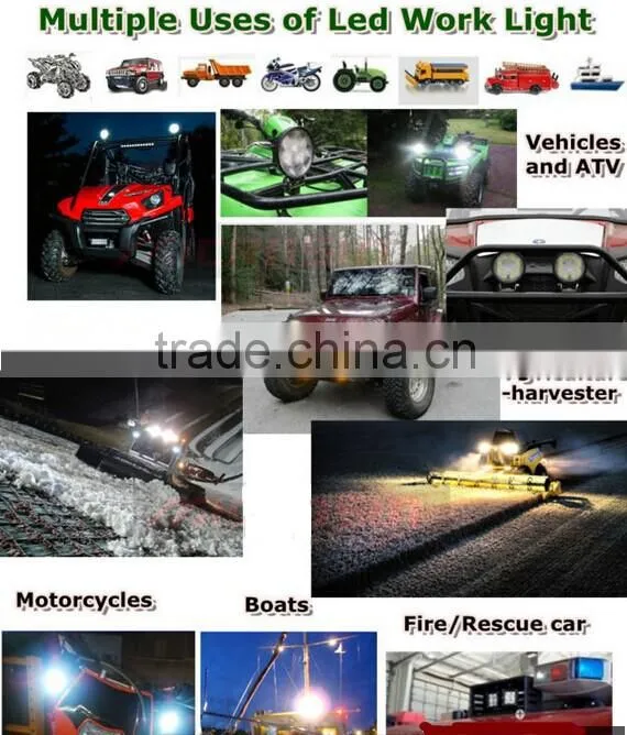 70W LED WORK LIGHT For offroad truck tractor LED Work Light SUV ATV 4X4 LED Driving Light