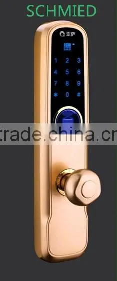 electronic lock combination lock finer print password remote round handles no key holes
