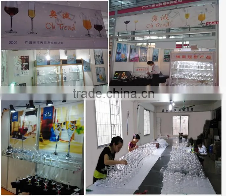 Eco-Friendly Feature and Glass Drinkware Type OhTrend glassware elegant red wine glass beer mug with diamond for wendding party