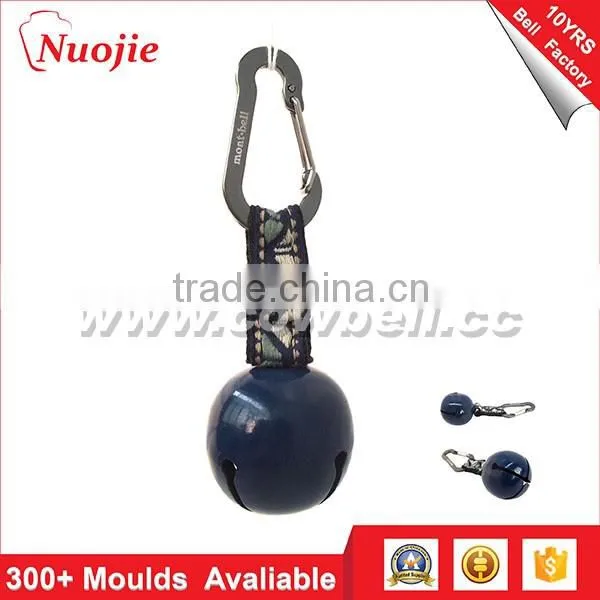 Promotional custom metal bear bell keychain for hiking